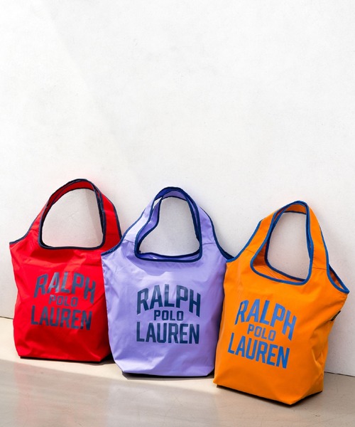 POLO RALPH LAUREN（ポロ ラルフ ローレン）の「ロゴエコバッグ（エコバッグ/サブバッグ・レディース・ダークグリーン/オレンジ/ベージュ/ライラック/ネイビー/レッド・FREE）」の19枚目の写真