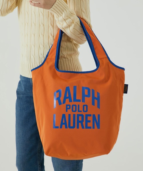 POLO RALPH LAUREN（ポロ ラルフ ローレン）の「ロゴエコバッグ（エコバッグ/サブバッグ・レディース・ダークグリーン/オレンジ/ベージュ/ライラック/ネイビー/レッド・FREE）」の16枚目の写真