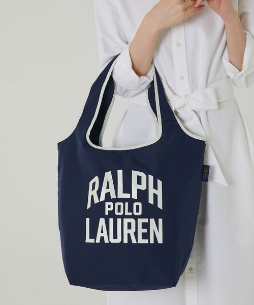 POLO RALPH LAUREN（ポロ ラルフ ローレン）の「ロゴエコバッグ（エコバッグ/サブバッグ・レディース・ダークグリーン/オレンジ/ベージュ/ライラック/ネイビー/レッド・FREE）」の21枚目の写真