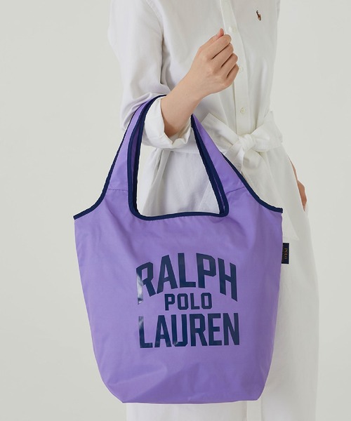 POLO RALPH LAUREN（ポロ ラルフ ローレン）の「ロゴエコバッグ（エコバッグ/サブバッグ・レディース・ダークグリーン/オレンジ/ベージュ/ライラック/ネイビー/レッド・FREE）」の10枚目の写真