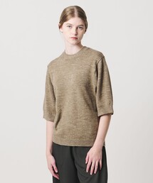 ＜LOEFF＞ウール ヘンプ ショートスリーブ プルオーバー