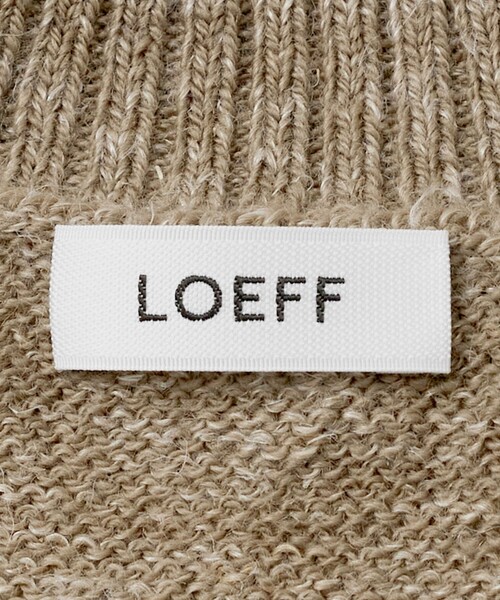 LOEFF(ロエフ)の「<LOEFF>ウール ヘンプ ショートスリーブ プルオーバー(ニット/セーター・レディース・ベージュ/ブラック・FREE)」の10枚目の写真