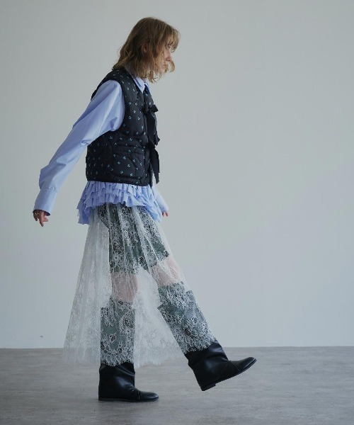 W:Huku(フーク)の「【ノンアイロンシリーズ】ボリュームチュチュペプラムブラウス / No-Iron Voluminous Tutu Peplum Blouse(シャツ/ブラウス・レディース・ブラック/オフホワイト/スカイブルー・FREE)」の8枚目の写真