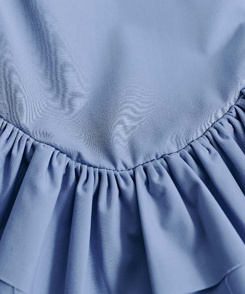 W:Huku(フーク)の「【ノンアイロンシリーズ】ボリュームチュチュペプラムブラウス / No-Iron Voluminous Tutu Peplum Blouse(シャツ/ブラウス・レディース・ブラック/オフホワイト/スカイブルー・FREE)」の9枚目の写真