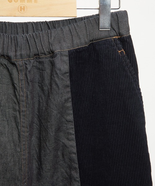 GOMME HOMME(ゴムオム)の「切替デニムパンツ(デニムパンツ・メンズ・インディゴブルー/ブラック・MEDIUM)」の5枚目の写真
