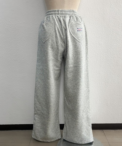 core core(コアコア)の「ハートポケット裏起毛パンツ(スウェットパンツ・レディース・パープル/グレー/ネイビー/ピンク・S/L/M)」の11枚目の写真