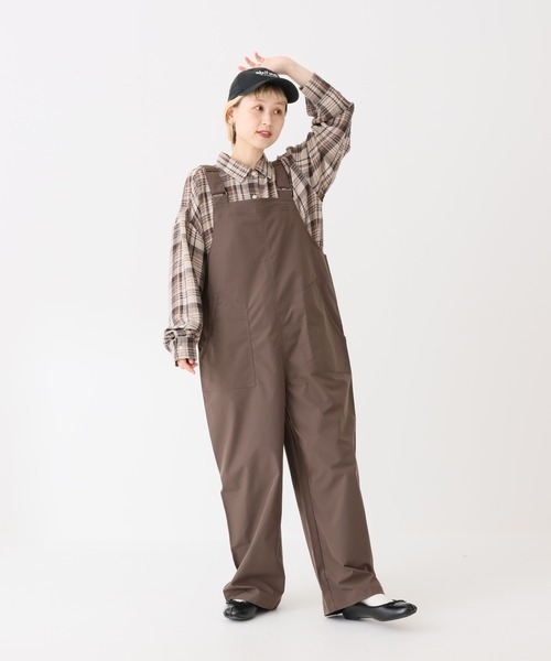 HEART MARKET(ハートマーケット)の「リップストップサロペット(サロペット/オーバーオール・レディース・ブラウン/カーキ/チャコール・FREE)」の1枚目の写真