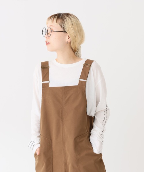 HEART MARKET(ハートマーケット)の「リップストップサロペット(サロペット/オーバーオール・レディース・ブラウン/カーキ/チャコール・FREE)」の4枚目の写真