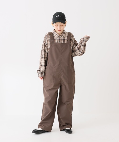HEART MARKET(ハートマーケット)の「リップストップサロペット(サロペット/オーバーオール・レディース・ブラウン/カーキ/チャコール・FREE)」の5枚目の写真