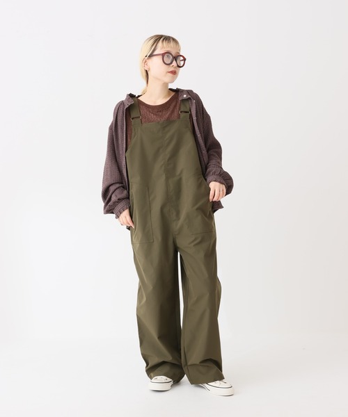 HEART MARKET(ハートマーケット)の「リップストップサロペット(サロペット/オーバーオール・レディース・ブラウン/カーキ/チャコール・FREE)」の9枚目の写真