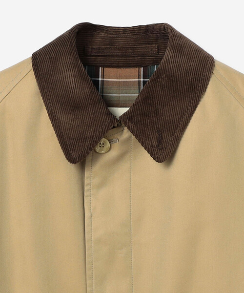 GYMPHLEX(ジムフレックス)の「Gymphlex | ベルテッドバルマカーンコート WOMEN(ステンカラーコート・レディース・ベージュ・12)」の4枚目の写真