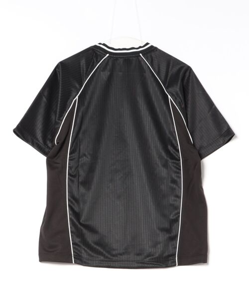 JFA STORE(ジェイエフエーストア)の「【JFA STORE】 シャドーストライプサイドパネル/サッカーゲームシャツ(Tシャツ/カットソー・レディース・ホワイト/ネイビー/ピンク・MEDIUM/LARGE)」の4枚目の写真