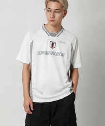 JFA STORE（ジェイエフエーストア）の「【JFA STORE】 シャドーストライプサイドパネル/サッカーゲームシャツ（Tシャツ/カットソー）」
