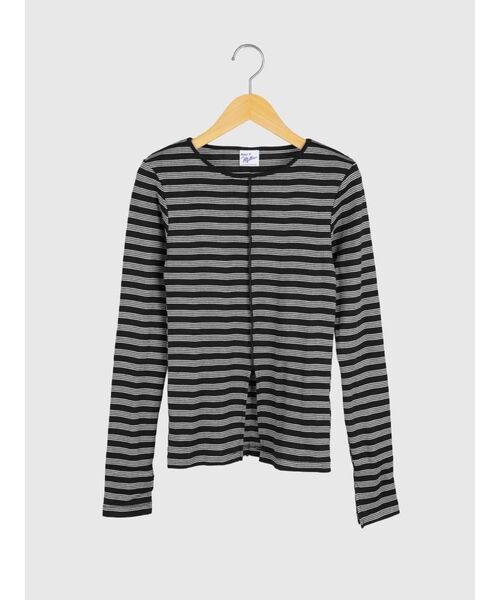 FIKA.(フィーカ)の「Prib Slit PO(Tシャツ/カットソー・レディース・ブラウン/ブルー/ダークブラウン/エンジ/ブラック・FREE)」の1枚目の写真