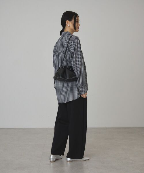 AMERICAN HOLIC(アメリカンホリック)の「【イージーケア】チェックシャーリングシャツ(シャツ/ブラウス・レディース・ダークグリーン/ブラック/ブラウン・L/M)」の7枚目の写真