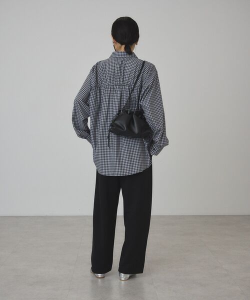 AMERICAN HOLIC(アメリカンホリック)の「【イージーケア】チェックシャーリングシャツ(シャツ/ブラウス・レディース・ダークグリーン/ブラック/ブラウン・L/M)」の8枚目の写真