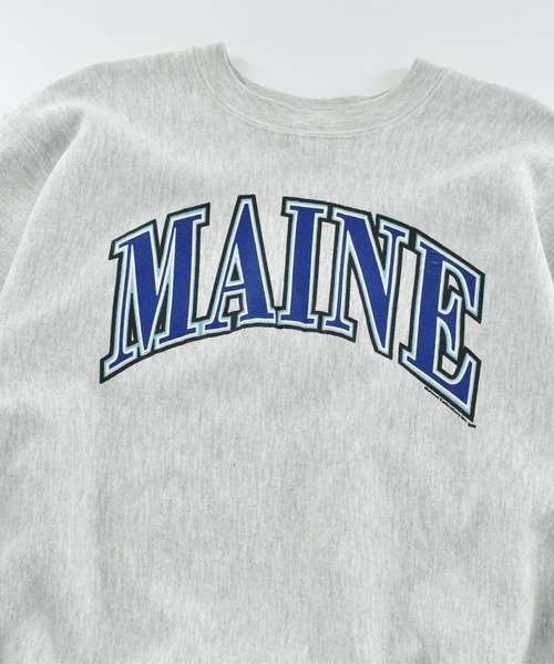 VINTAGE（ヴィンテージ）の「【USED】90’s MID WEST “MAINE” リバースタイプ スウェット USA製（スウェット・メンズ・グレー・X-LARGE）」の2枚目の写真