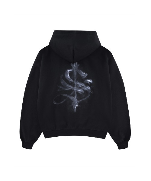 SUPPLIER(サプライヤー)の「ジップフーディ|Smoke Cross Zip hoodie|SUPPLIER(パーカー・メンズ・ブラック・SMALL/MEDIUM/LARGE/X-LARGE)」の1枚目の写真