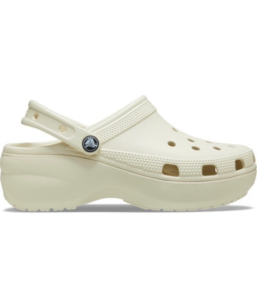 crocs（クロックス）の「crocs/クロックス CLASSIC PLATFORM CLOG W（サンダル・レディース・ブラック/ホワイト/ベージュ・24cm/23cm/25cm）」の3枚目の写真
