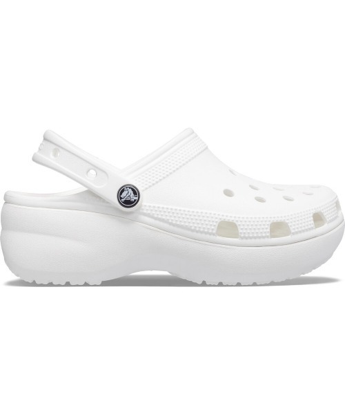crocs（クロックス）の「crocs/クロックス CLASSIC PLATFORM CLOG W（サンダル・レディース・ブラック/ホワイト/ベージュ・24cm/23cm/25cm）」の2枚目の写真