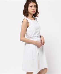 Ray BEAMS | Ray BEAMS / サッカーストライプ ノースリーブ ワンピース(ワンピース)