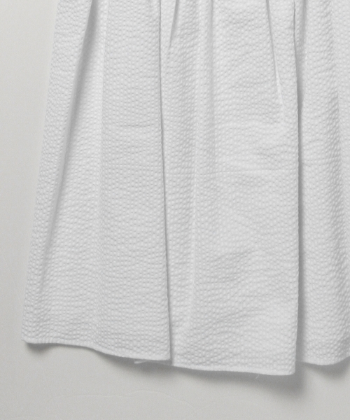 Ray BEAMS（レイビームス）の「Ray BEAMS / サッカーストライプ ノースリーブ ワンピース（ワンピース・レディース・ホワイト/ネイビー・0/1）」の6枚目の写真