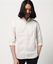 7分袖ドビーシャンブレーシャツ/JAPAN MADE