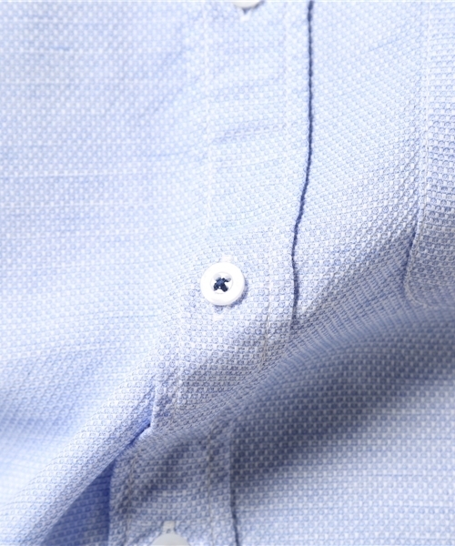 MEN'S BIGI(メンズビギ)の「7分袖ドビーシャンブレーシャツ/JAPAN MADE(シャツ/ブラウス・メンズ・サックスブルー/ベージュ/ネイビー/ホワイト/ピンク・L/M/S)」の7枚目の写真