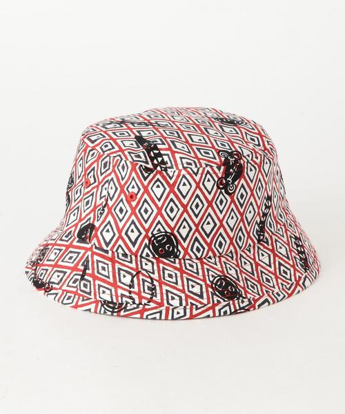 coen(コーエン)の「【NOMA textile designコラボ】アフリカンプリントバケットハット(ハット・メンズ・レッド/マスタード・フリー)」の5枚目の写真