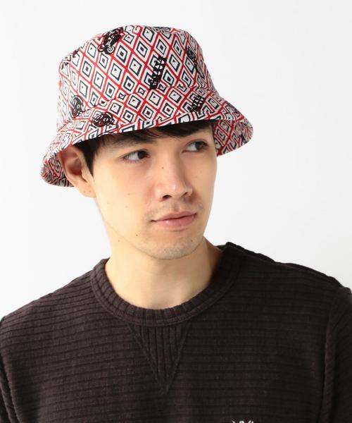 coen(コーエン)の「【NOMA textile designコラボ】アフリカンプリントバケットハット(ハット・メンズ・レッド/マスタード・フリー)」の3枚目の写真