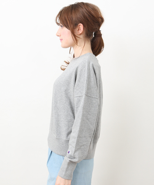 Champion(チャンピオン)の「【Champion別注】クルーネックSWEAT SHIRT(スウェット・レディース・ブラック/ホワイト/グレー・FREE)」の7枚目の写真