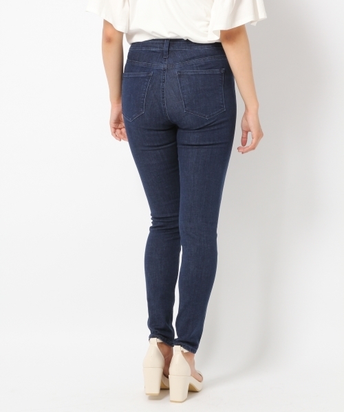 Heather（ヘザー）の「ISKOレギュラースキニー  721208（デニムパンツ・レディース・ネイビー/ブラック・MEDIUM/SMALL/X-SMALL）」の4枚目の写真