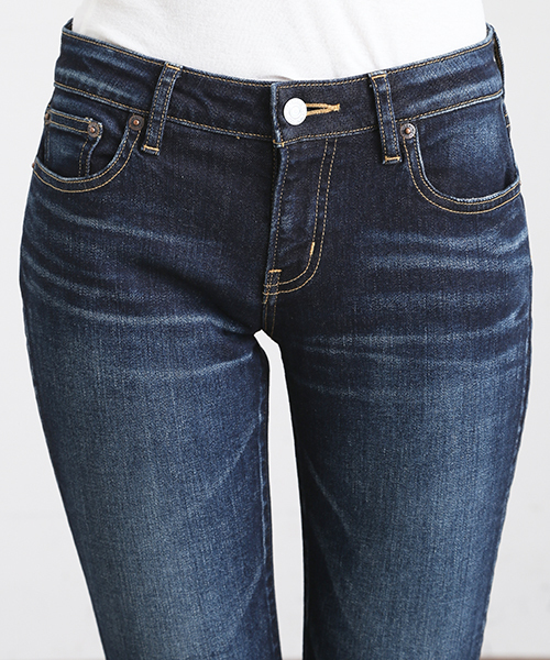 Denime（ドゥニーム）の「【MadeInJapan】ハイウェストスキニーデニム（デニムパンツ・レディース・ダークインディゴブルー・X-SMALL/SMALL/MEDIUM）」の4枚目の写真