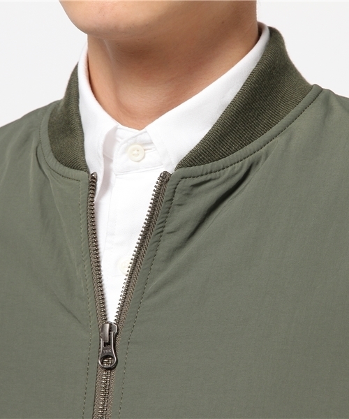 FREDY&GLOSTER（フレディアンドグロスター）の「【FINEBOYS掲載】ナイロンタッサー MA-1（MA-1・メンズ・カーキ/ブラック・L/M/S）」の10枚目の写真