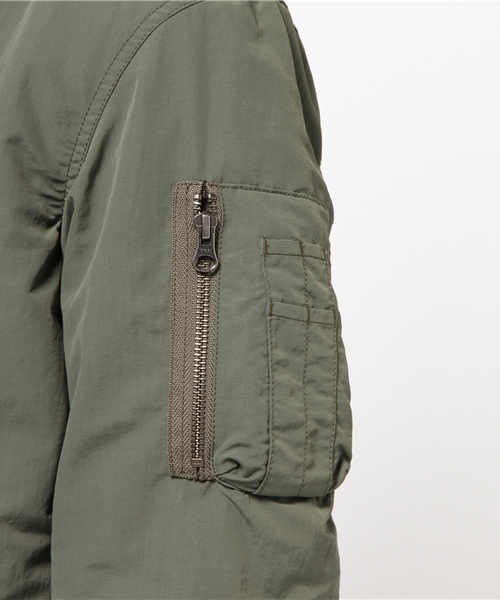 FREDY&GLOSTER（フレディアンドグロスター）の「【FINEBOYS掲載】ナイロンタッサー MA-1（MA-1・メンズ・カーキ/ブラック・L/M/S）」の12枚目の写真