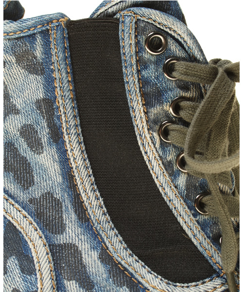 HYSTERIC GLAMOUR(ヒステリックグラマー)の「SKULL DALMATIAN総柄DENIM WEDGEスニーカー(スニーカー・レディース・ブルー系その他/ブラック・23.5cm/24.5cm)」の6枚目の写真