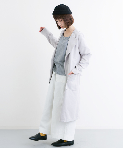 MERLOT（メルロー）の「チノーズロールキャップ6822（ニットキャップ/ビーニー・レディース・ブラック/ホワイト/グレー・FREE）」の11枚目の写真