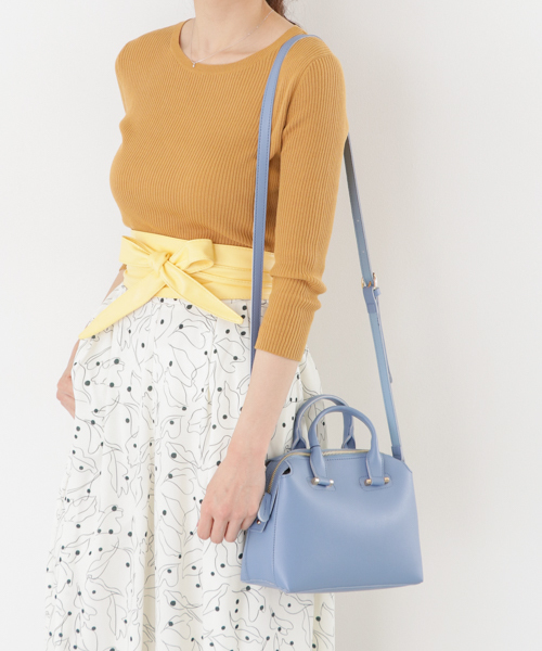 RODE SKO（ロデスコ）の「RODE SKO ANSA ミニボストンバッグ（ボストンバッグ・レディース・ブルー/ブラック/ホワイト・ONE）」の18枚目の写真