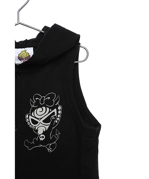 HYSTERIC MINI（ヒステリックミニ）の「BABY DEVILKIN BABY'S つの付きカバーオール（ロンパース・キッズ・ブラック/パープル/レッド・FREE）」の12枚目の写真