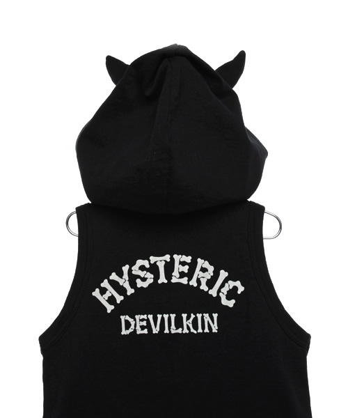 HYSTERIC MINI（ヒステリックミニ）の「BABY DEVILKIN BABY'S つの付きカバーオール（ロンパース・キッズ・ブラック/パープル/レッド・FREE）」の7枚目の写真