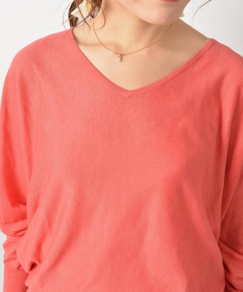 美品 シップス 洗える リネン100% Vネック ドルマンスリーブブラウス 