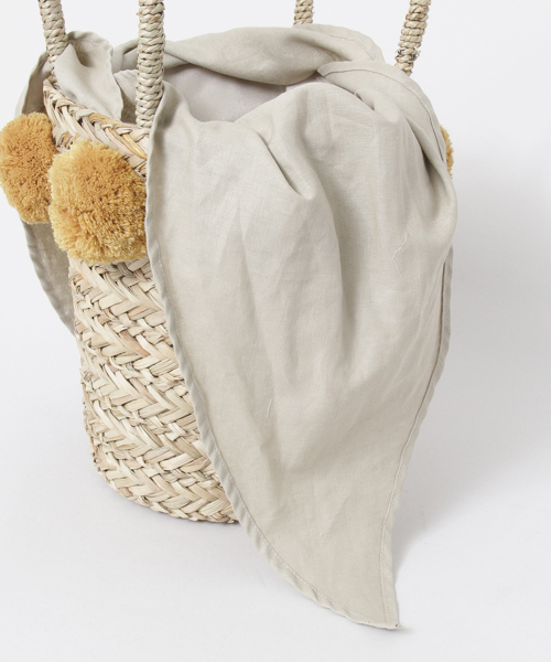 URBAN RESEARCH（アーバンリサーチ）の「UR ポンポンカゴバスケット（ショルダーバッグ・レディース・マスタード/ブラック・ONE）」の10枚目の写真