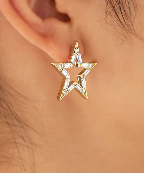 STYLE DELI(スタイルデリ)の「STAR pierce 003(ピアス(両耳用)・レディース・ゴールド・FREE)」の2枚目の写真