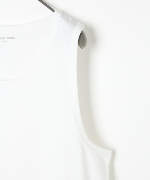 GLOBAL WORK（グローバルワーク）の「シルケットロングタンク/762499（タンクトップ・メンズ・レッド/ホワイト/ブラック/ブルー・MEDIUM/X-LARGE/LARGE/SMALL）」の7枚目の写真