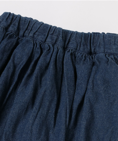 RUGGEDWORKS（ラゲッドワークス）の「起毛デニム刺繍スカート（デニムスカート・キッズ・インディゴブルー・90cm/110cm/100cm/120cm/130cm/140cm）」の3枚目の写真