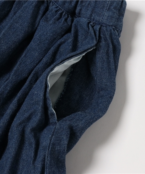 RUGGEDWORKS（ラゲッドワークス）の「起毛デニム刺繍スカート（デニムスカート・キッズ・インディゴブルー・90cm/110cm/100cm/120cm/130cm/140cm）」の4枚目の写真