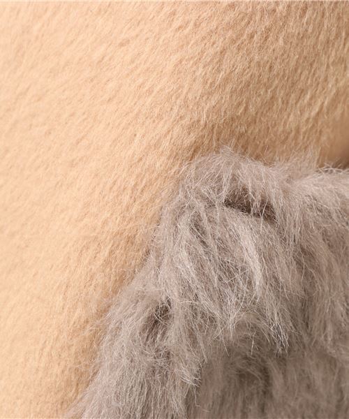 RAY CASSIN（レイカズン）の「ファーポケット付きノーカラーコート（その他アウター・レディース・ベージュ/キャメル/杢グレー・FREE）」の9枚目の写真