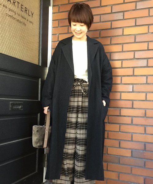 JOURNAL STANDARD LUXE（ジャーナルスタンダード ラックス）の「【QUARTERLY】リネンウール シンプルコート(ソウウラ