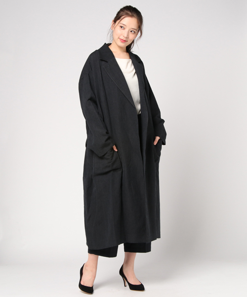 JOURNAL STANDARD LUXE（ジャーナルスタンダード ラックス）の「【QUARTERLY】リネンウール シンプルコート(ソウウラ