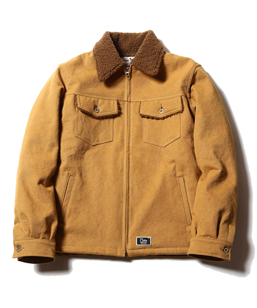 CALEE ボアジャケット calee「canvas boa jacket」 L